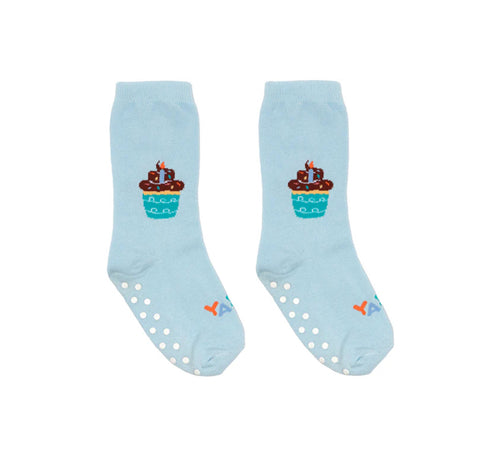 Living Royal Cupcake Birthday 3D Kids Crew Socks