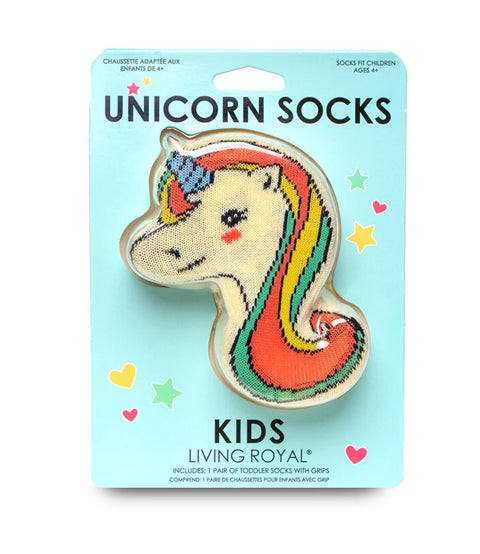 Living Royal Unicorn 3D Kids Crew Socks