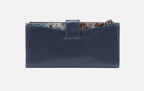 Hobo MAX Continental Wallet Blue Stone 