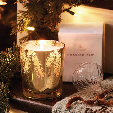 Thymes Frasier Fir Gilded 13 oz Poured Candle