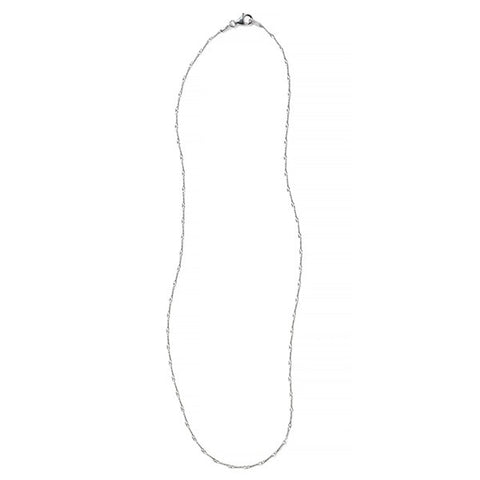 Italian Sterling Silver Dainty Twist Chain 0.5mm - Two Sizes Available