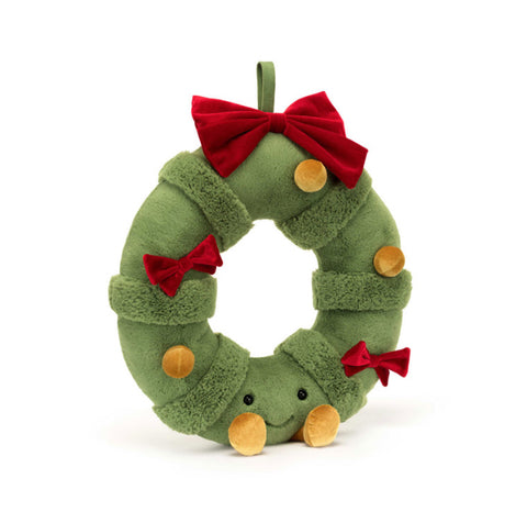 JELLYCAT AMUSEABLE DECORATED CHRISTMAS WREATH