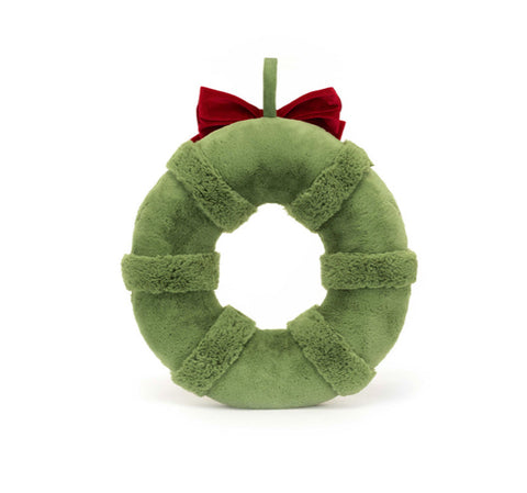 JELLYCAT AMUSEABLE DECORATED CHRISTMAS WREATH