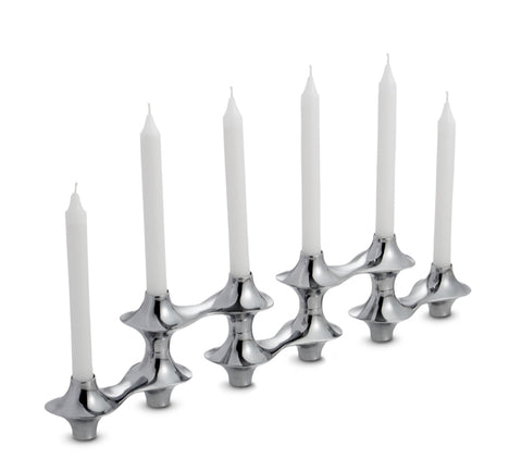 Nambe Cortina Hinged Candelabra