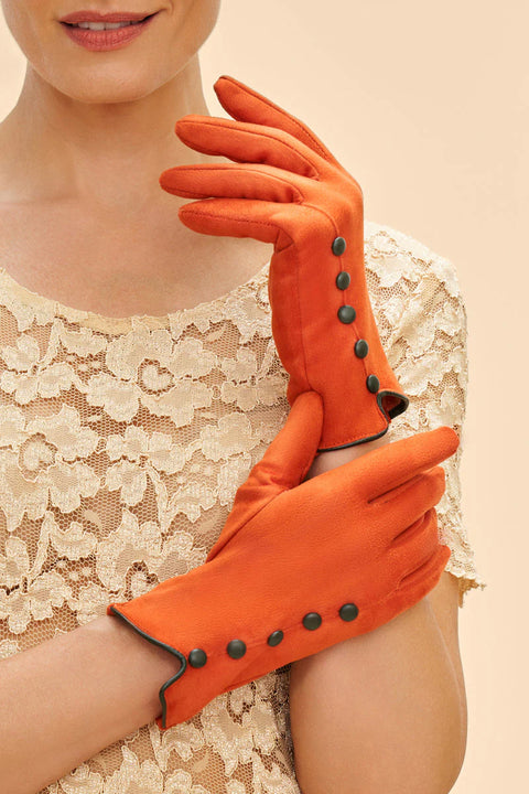 Powder Beatrice Gloves - Tangerine