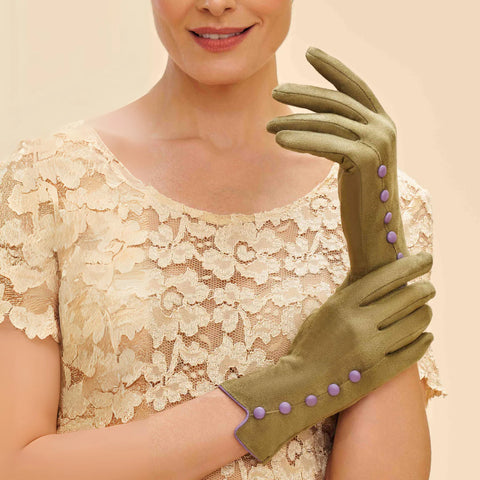 Powder Beatrice Gloves - Sage