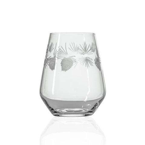 Rolf Glass Icy Pine Stemless Wine Glass