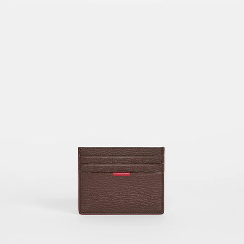 Hammitt Cambria Bourbon/Gunmetal Leather Card Case