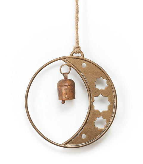 Indukala Devani Moon And Stars Bell Wind Chime