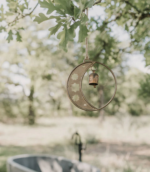 Indukala Devani Moon And Stars Bell Wind Chime