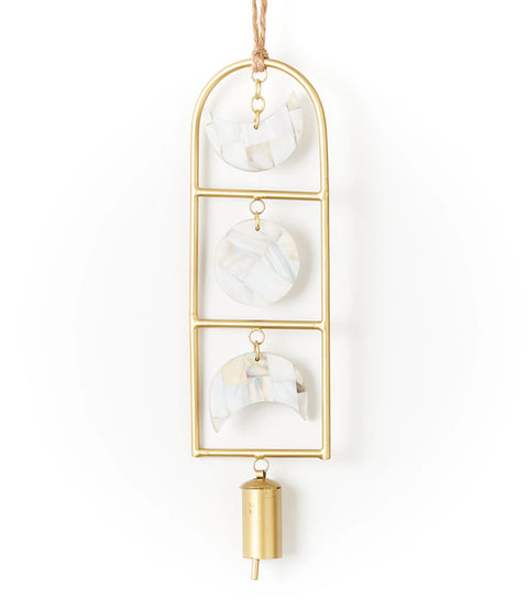 Chayana Moon Phase Mother Of Pearl Wind Chime