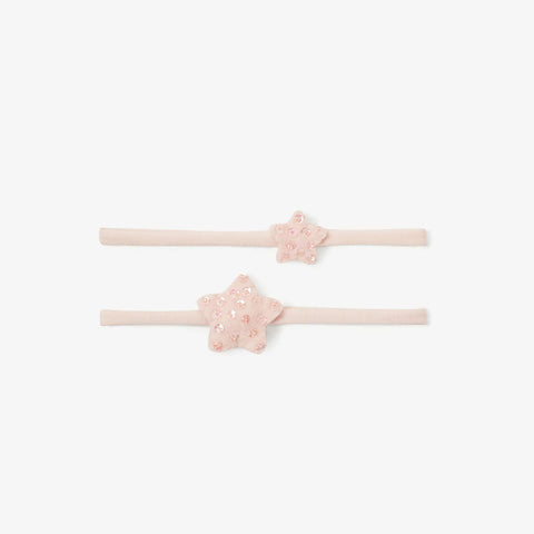 Elegant Baby Shimmer Star Headband Set 2 Pack