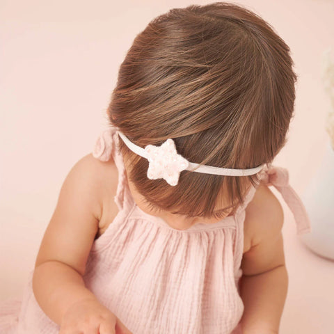 Elegant Baby Shimmer Star Headband Set 2 Pack