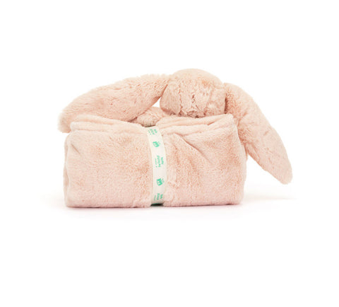 JELLYCAT BASHFUL BLUSH BUNNY BLANKIE