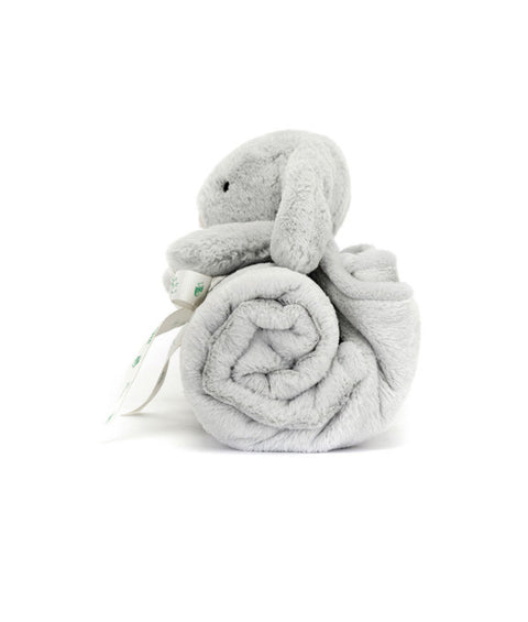 JELLYCAT BASHFUL SILVER BUNNY BLANKIE