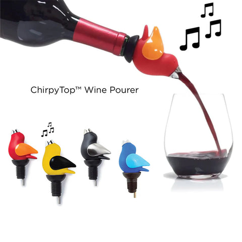 ChirpyTop™ Wine Pourer White/White