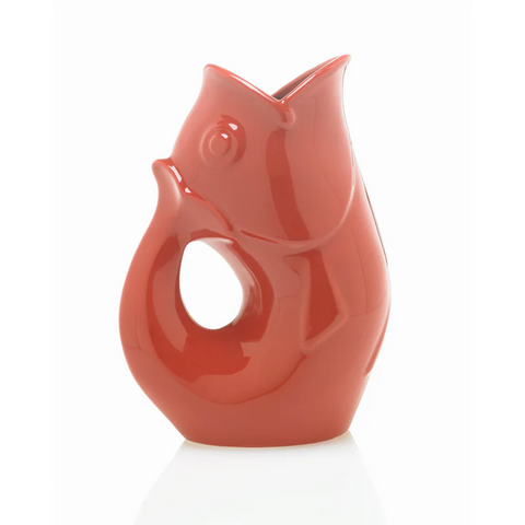 GurglePot Gurgling Fish Water Pitcher Red