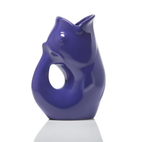 GurglePot Gurgling Fish Water Pitcher Indigo