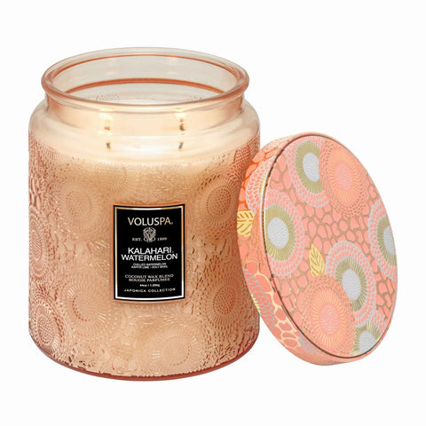 Voluspa Kalahari Watermelon Luxe Jar Candle