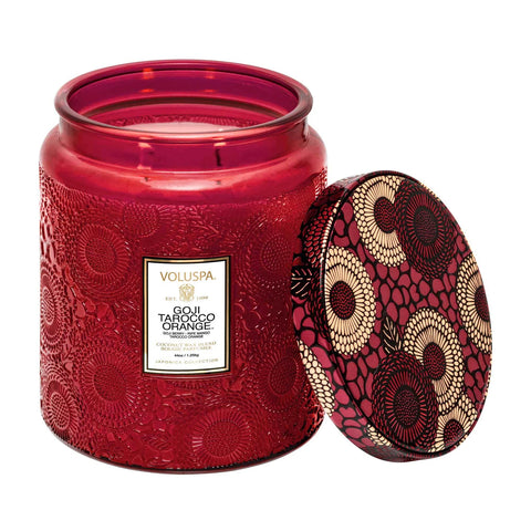 Voluspa Goji Tarocco Orange Luxe Jar Candle