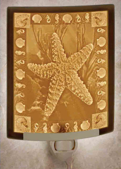 The Porcelain Garden Starfish Curved Night Light