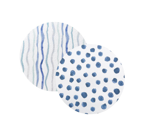 Mariposa Blue Dotty and Stripe Coaster Refill - Pack of 40