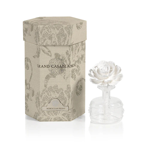 Zodax Mini Grand Casablanca Porcelain Diffuser - Moroccan Peony