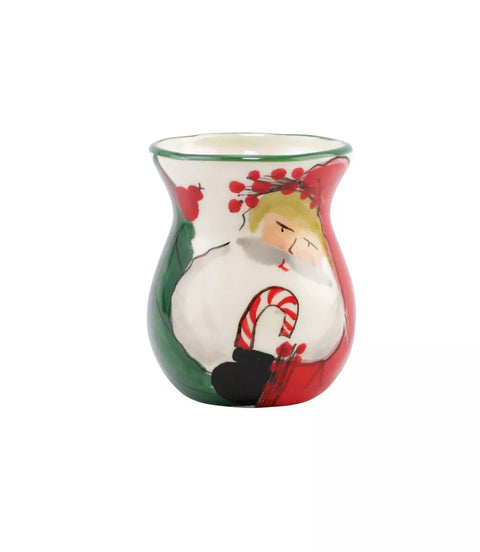 Vietri Old St. Nick Bud Vase