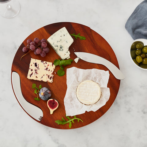 Nambe’ Cheese Block with Knife and Spreader